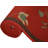 Tulon Custom Size Floral Red Low Pile Slip Resistant Runner Rugs by Feet / Rug-1065487669