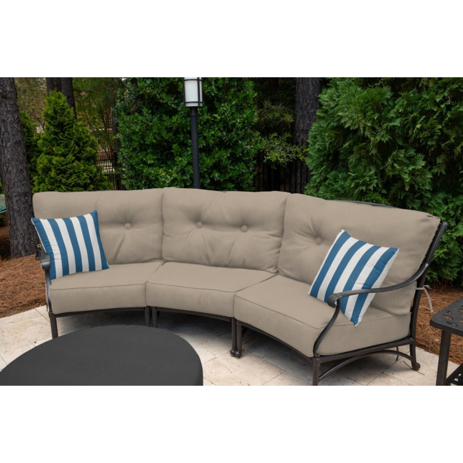  Outdoor Square Pillow Cover & Insert, 18"H x 18"W, Maxim Regatta Sunbrella®