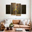 «Vintage Tennis Racket», ensemble de 4 reproductions sur toile par 4 pièces d'Ivan S-201083457