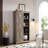 Versatile Tall Storage Cabinet With Barn Door Design, Ideal For Organizing And Decorating Your Space.-107236608