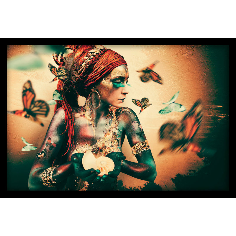 Summon II - No Frame Rectangle Print, 80cm H x 120cm W x 10cm D, Black Frame