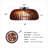 20" Low Profile Wood Grain Caged Ceiling Fan