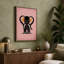 Golden Elephant Art Deco - Print-136768398-136768399