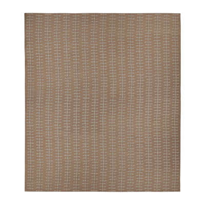 Scandinavian Wool Floral Area Rug