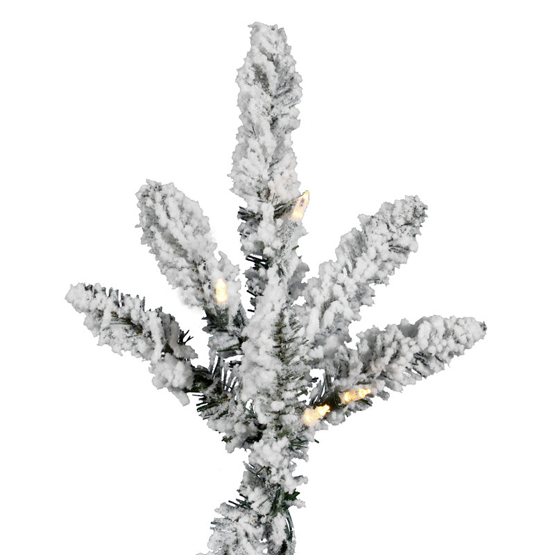 Utica Flocked Fir Artificial Christmas Tree, 12'