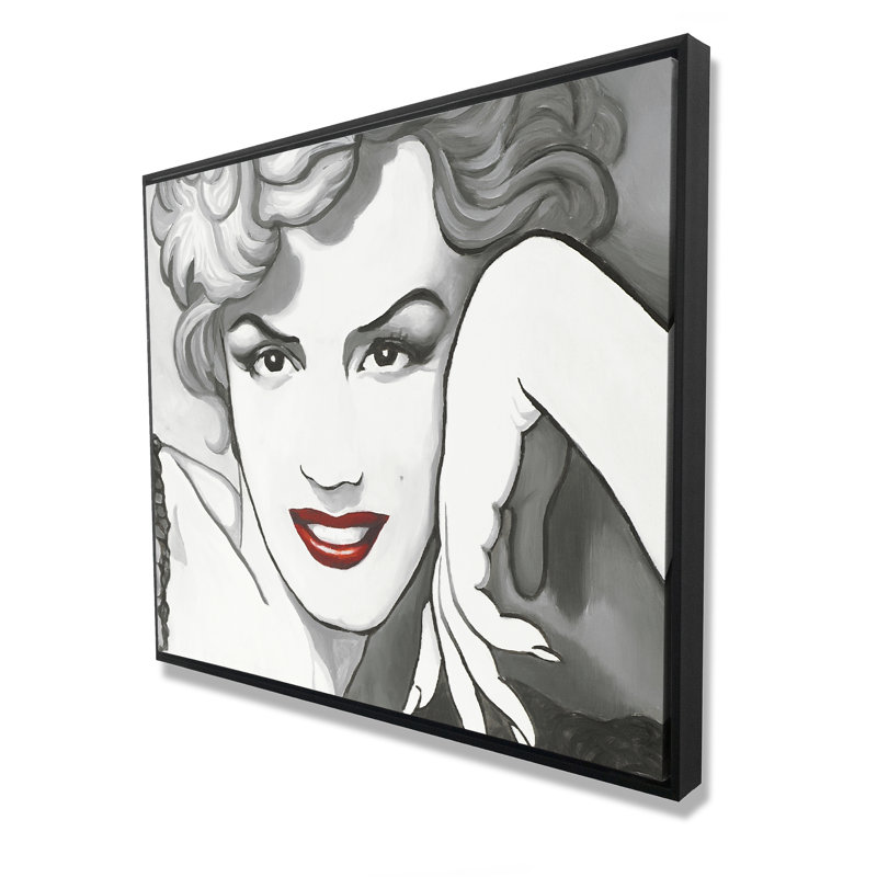 Toile Marilyn Monroe de style rétro | Décoration romantique pour la maison