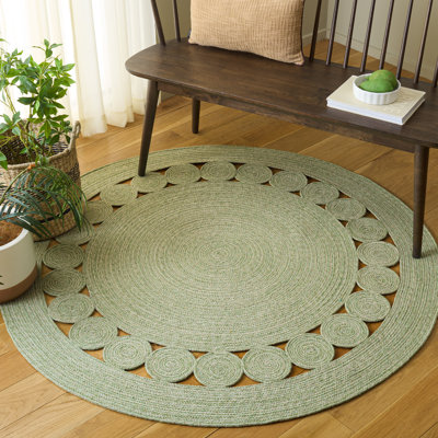 Tapis d'intérieur tressé à la main sans motif