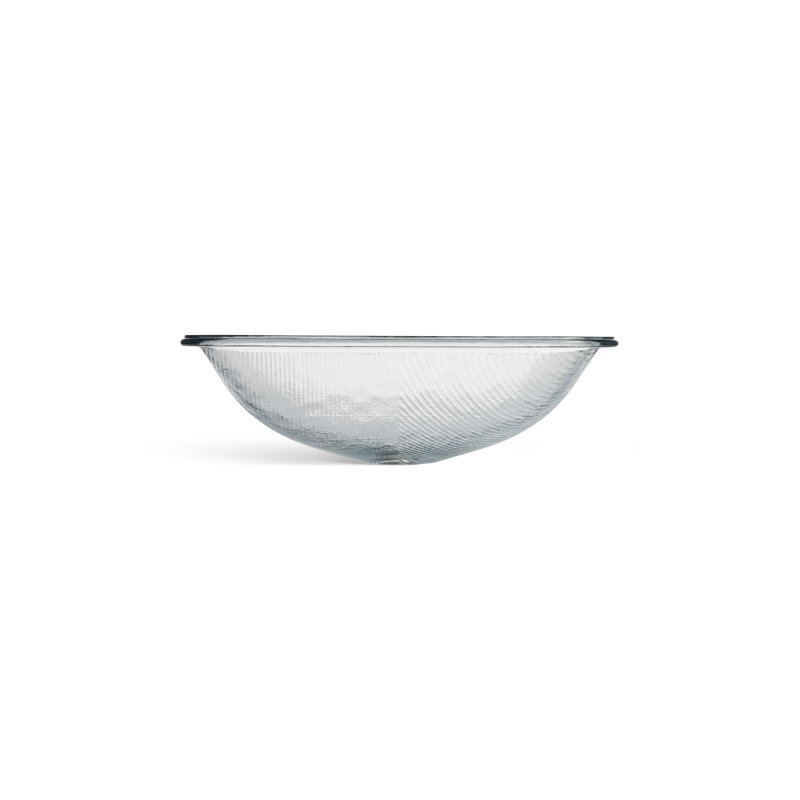 Yepsen Glass Undermount Bathroom Sink, White