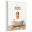 «Amber Retriever in Farmhouse Hot Bath» par Amy Peterson, reproduction d'art sur toile encadrée