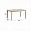 Table de salle à manger rectangulaire L 59 po x l 35 po Feri