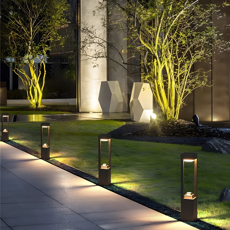 Solar Powered Integrated LED Pathway Light