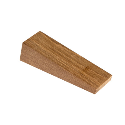 Teak Wood Wedge Floor Stop
