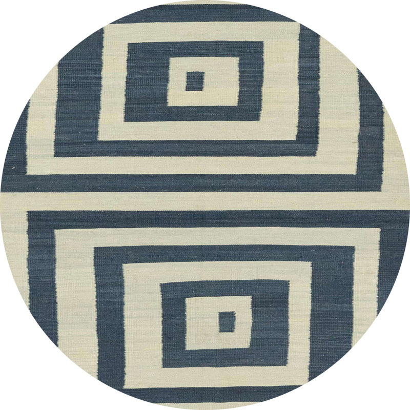 Alienna Abstract Indoor Rug, Round 7'