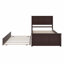 Lit plateforme avec lit gigogne-858891563