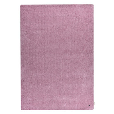 Cozy Handmade High Pile Pink Rug
