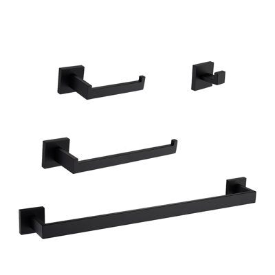 4 Bathroom Hardware Incorporation - Stainless Steel Build, Smooth Edges, Prevents Rust & Scratches, Simple Installation Steps Kit Material Chosen, Surface Created, And Scratches , Easy Process