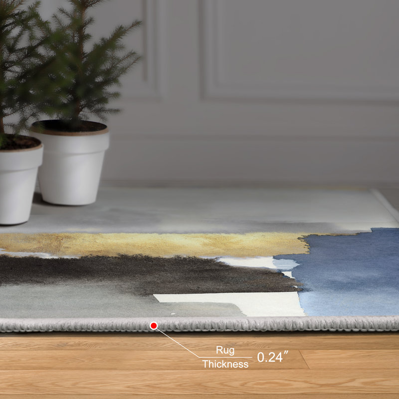 Tapis tissé à la machine Nikka