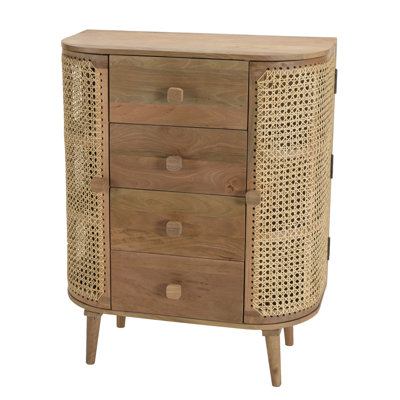 Bonnetsville 80 cm W Chest of 4 Drawers