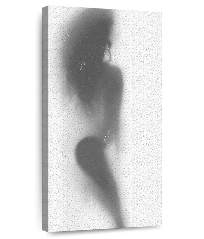 Femme sous la douche II, H 54 po x l 27 po