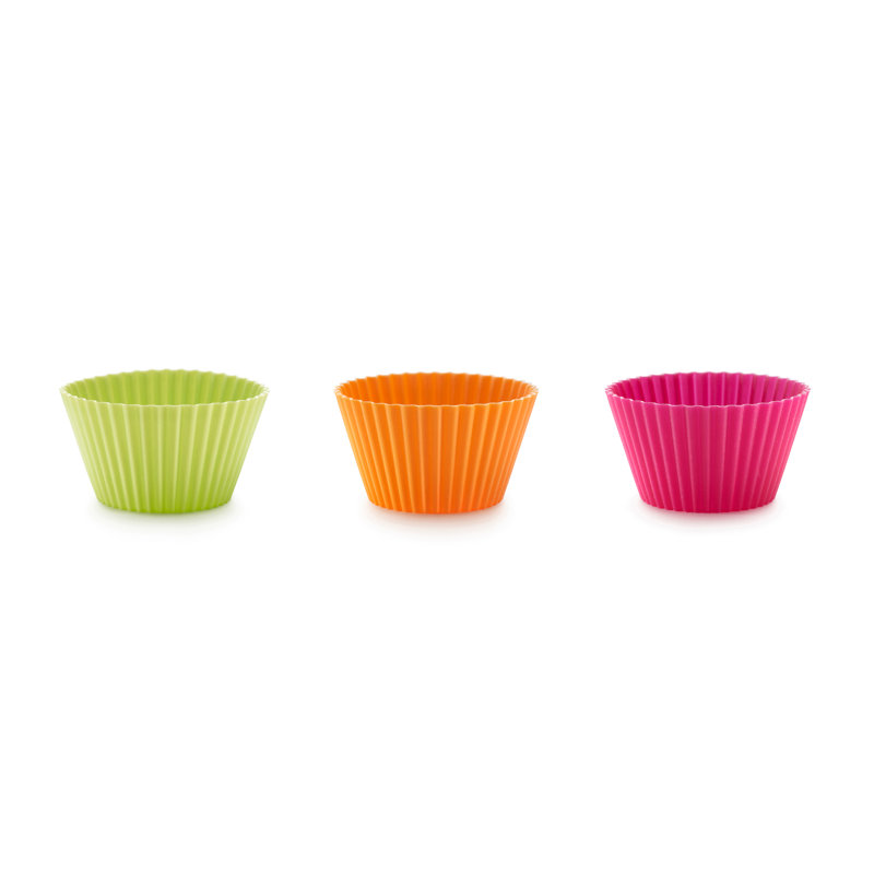 Moule à muffins réutilisables Lékué de 10 po (4 cm) de diamètre, grand, ensemble de 6