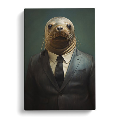 Sea Lion In A Suit No.3 - Print