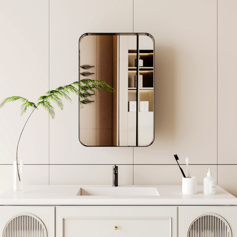 Armoire à pharmacie avec miroir réglable Hanston
