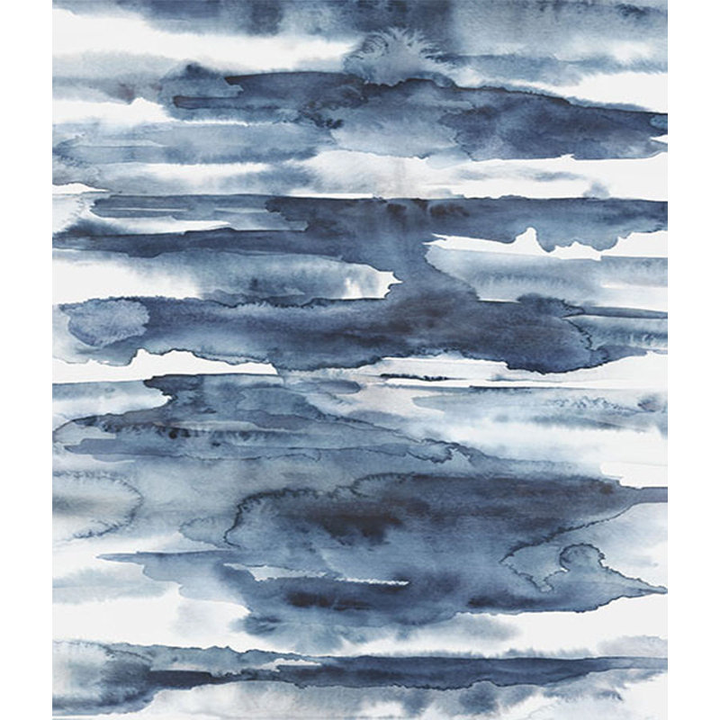 Pools Of Blue Print by Emma McCartney, Glass Coat, 75" H x 50" W x 1.5" D