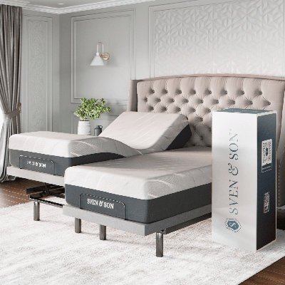 Massaging Zero Gravity Adjustable Bed with Wireless Remote