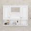 Armoire à pharmacie murale pour salle de bain, armoire à miroir moderne avec tablettes ouvertes-170104416