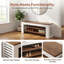Upholstered Bench with Shoe Storage