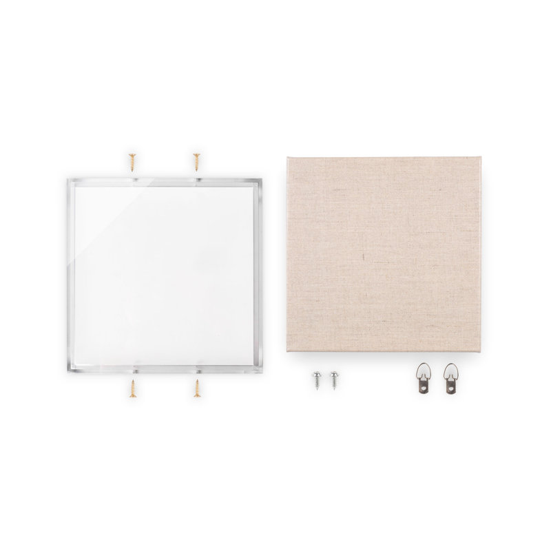 Acrylic Shadow Box Frame in Clear Beige, 11" x 14"