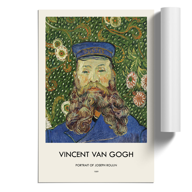 The Postman Joseph Roulin Print by Vincent van Gogh - Frameless Print, 42cm H x 30cm W x 0.1cm D