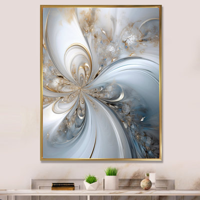 Cosmic Bliss Fractal Spiral - Fractals Framed Canvas Print
