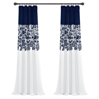 Estate Garden Print Room Darkening Curtain Pair