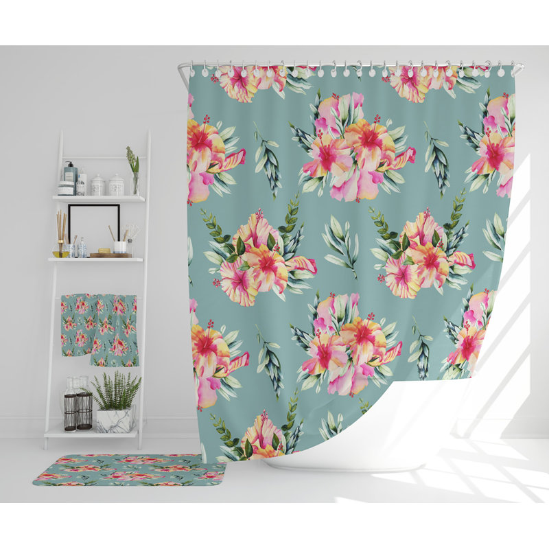 Neissl Polyester Shower Curtain Set