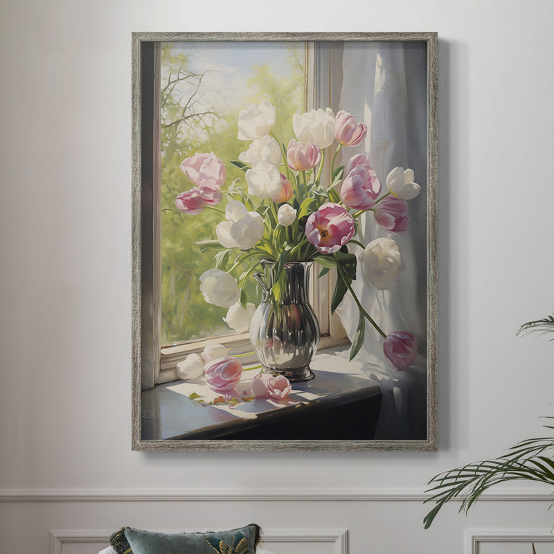 Reproduction encadrée FLORAL Series DCCXCIX - bois massif, H 11 po x l 9 po