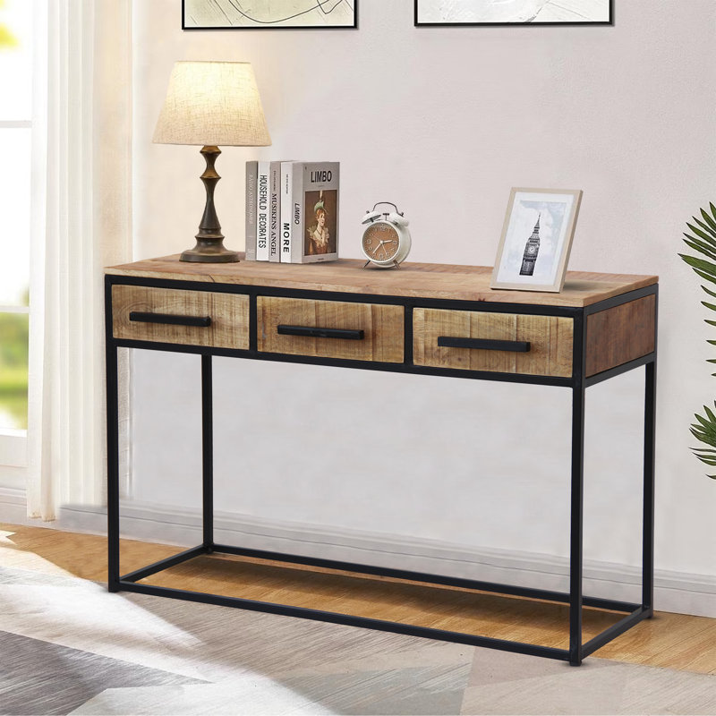 120cm Solid Wood Console Table