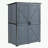Outdoor Tool Shed with shelf and double doors-120539391-120539392