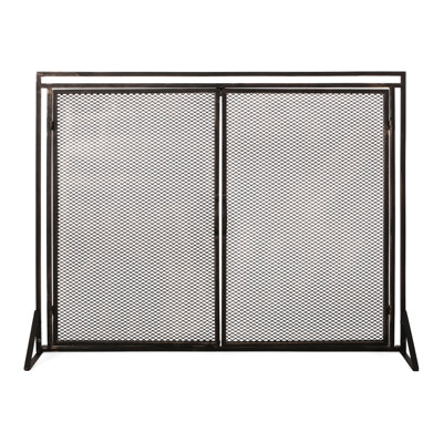 Pare-étincelles moderne en fer mat - l 40,28 po x H 31,32 po