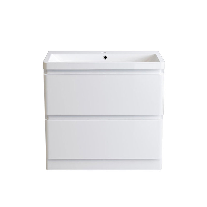 Avaria 800 mm Freestanding Single Vanity with Integrated Resin Basin