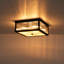 Celora 4 - Light Square Glass Bar Flush Mount Ceiling Light-114434314-114434315