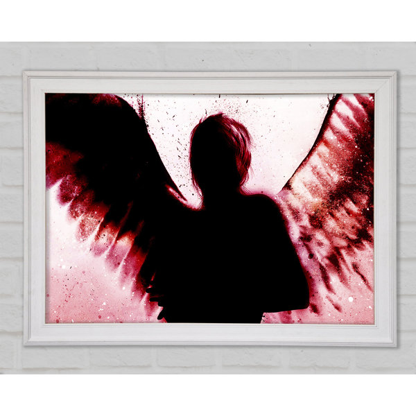 Red Angels Frame Bright Star Angels In The Night Red - Single Picture Frame Art Prints ...