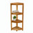 Oasis Bathroom Elegance EcoDecors 4-Tier Shower Shelf, Snazzy Corner, Teak Corner Shower Shelf, Shower Stand Corner, in Earthy Teak-122497994