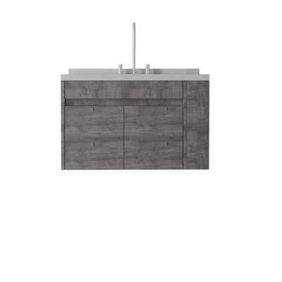 Meuble-lavabo flottant avec lavabo