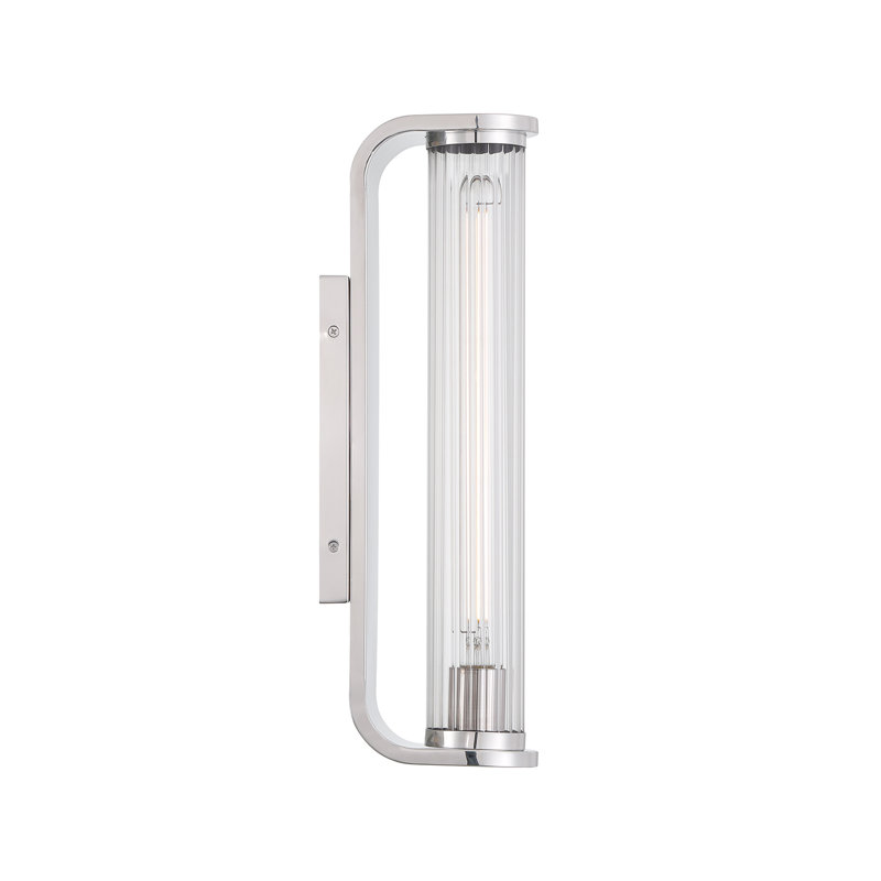 Folmar 1 Light LED Aged Brass Sconce, Nickel