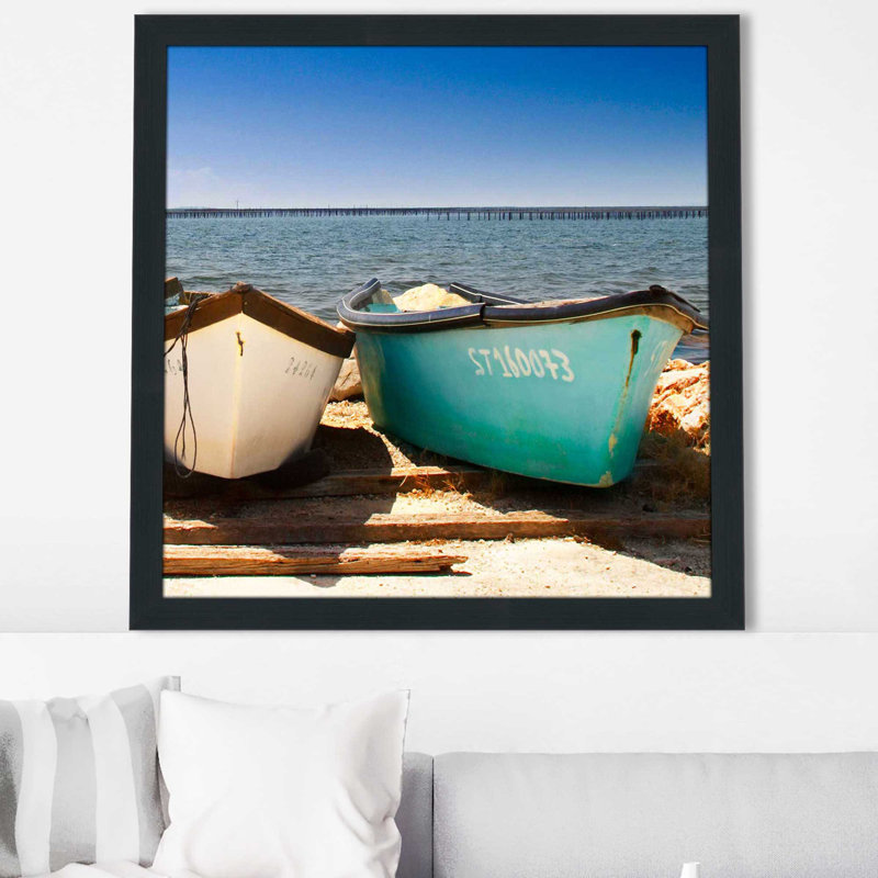 Brise-lames II par Danita Delimont - photographie, Cadre espresso, H 37,5 po x l 37,5 po x P 1 po