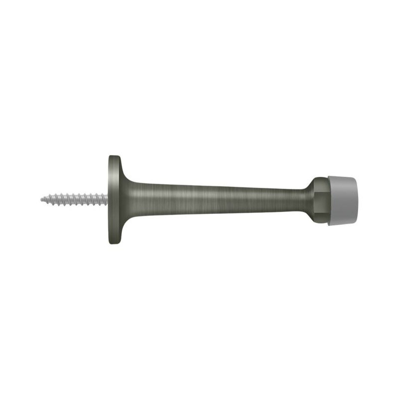 Kick Stop, Brushed Nickel, 1.125" H x 4.25" W x 1.125" D