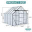 Base surélevée à double porte en polycarbonate et serres en aluminium robustes-114766793