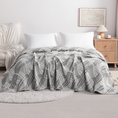  Couverture en mousseline de coton naturel