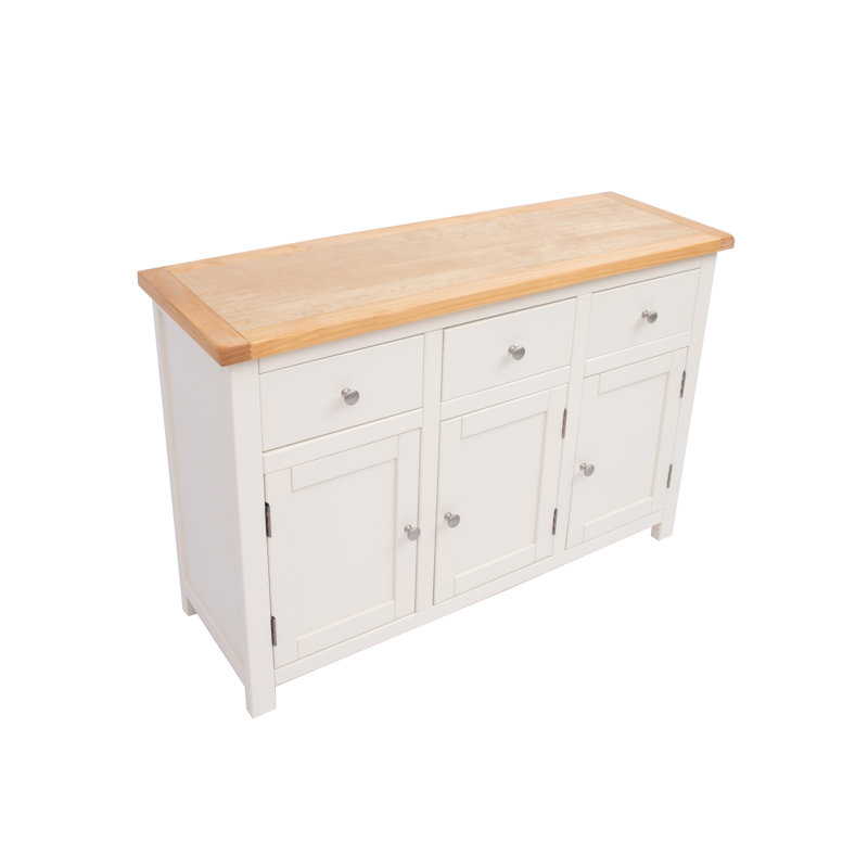 Natividad 120cm Sideboard, Off White/Antique Brass
